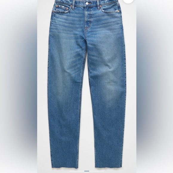 American Eagle Barrel Jeans Medium Wash Women’s Size 16 Long - Picture 6 of 13